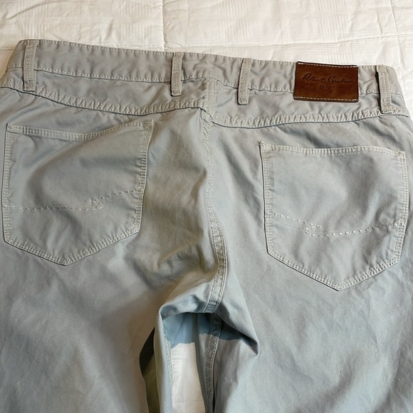 ROBERT GRAHAM MENS SLIM JIM JEANS SILVER/GREY SIZE 36 - Picture 8 of 10